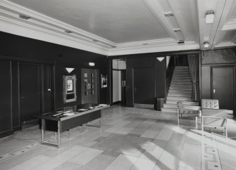Interior. Foyer, view from W