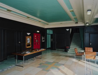 Interior. Foyer, view from W
