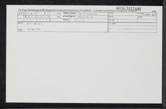 Culdees, NN81NE 31, Ordnance Survey index card, Recto
