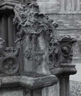 Courtyard, detail of fountain