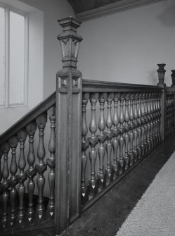 Interior. Detail of stair balustrade