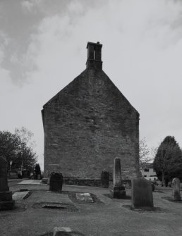 View of gable from E with chimney stacks