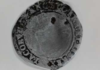 Coin from excavations at Niddry Castle