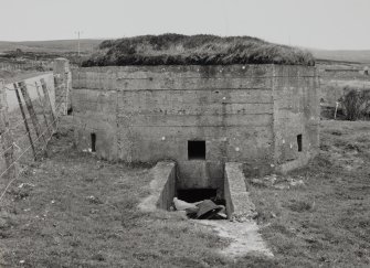 View of pillbox near naval cemetery from East