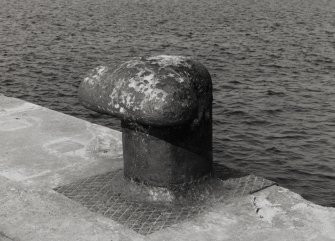 Detail of bollard on pier
