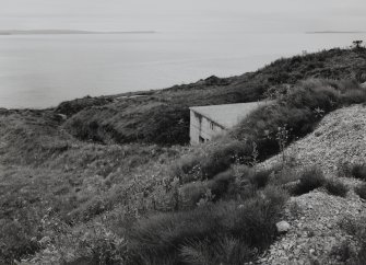 W.W.1 magazine, trench and gun emplacement, view from NE