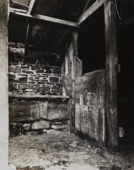 Interior.
Stables, detail of structure.