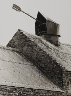 View of machinery on roof above kiln.