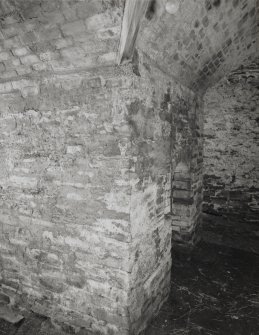 Scar Steading: View of kiln firebox and curved brickwork above