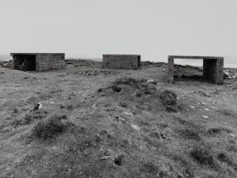 View of North battery and ammunition lockers from S.