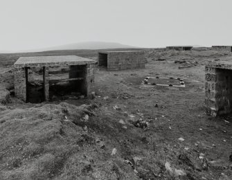 View of North battery and ammunition lockers from WNW.