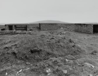 View of East battery and ammunition lockers from W.