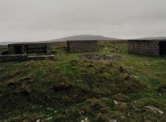 View of East battery and ammunition lockers from W.