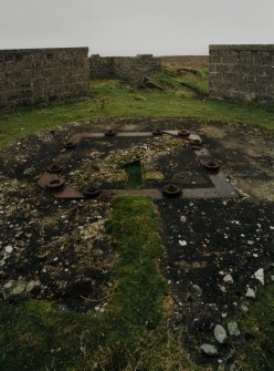 Detail of East battery holdfast.