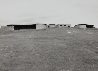 View of gun emplacements from South-West