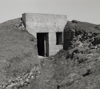 View of World War I trench and magazine