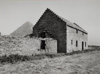 View of threshing barn from NW