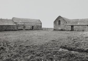 View of threshing barn from NE