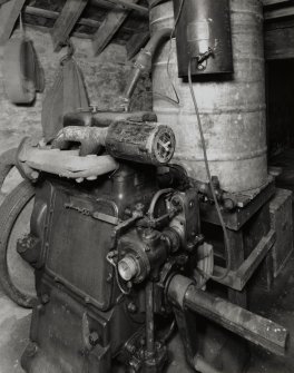 View of oil engine that drove the threshing-barn machinery