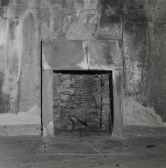 Interior. Detail of fireplace