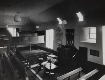 A'Chleit, Killean and Kilchenzie Parish Church, Interior
View showing pulpit and galleris