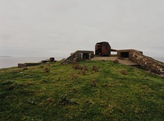 View of emplacements from ESE, with 6-inch guns removed from HMS Gibraltar.