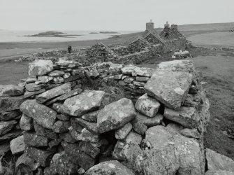 View of linear croft and lambie house from SE