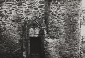 Bute, Wester Kames Castle.
View of doorway.