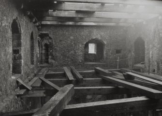 Carrick Castle, interior.
View of second floor from North.