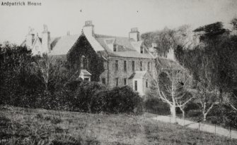 Ardpatrick House.
View from South, (postcard) titled: 'Ardpatrick House'.