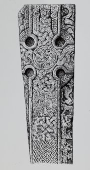 Ardchattan Priory
Drawing of cross-decorated stone