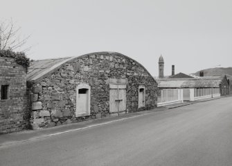 Campbeltown, Lochhead Distillery.
General view from North-West of bonded warehouse.