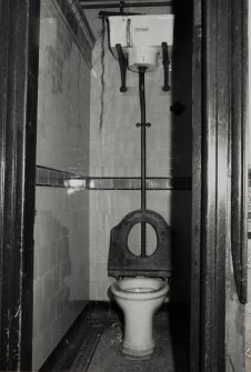 View of Twyfords cistern and water closet (complete set - most cisterns have been replaced with black plastic tanks) Photosurvey 9-OCT-1991