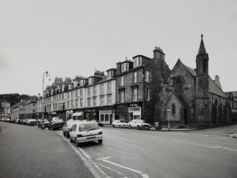 Bute, Rothesay, Victoria Street.
General view from W-N-W, showing Scottish Episcopal Church.