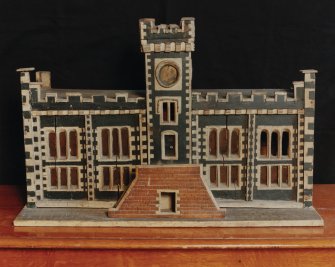 Detail of model of town house