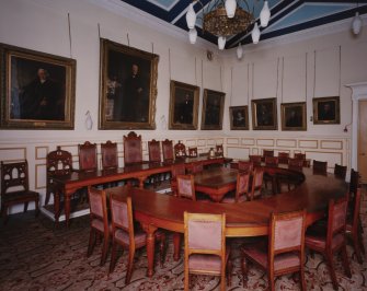 Interior, first floor, council chamber, view from south east