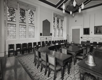 Interior, first floor, council chamber, view from north east