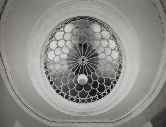 Interior, staircase, detail of cupola