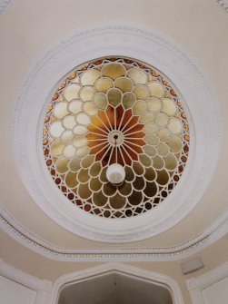 Interior, staircase, detail of cupola