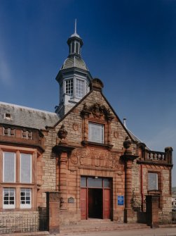 Campbeltown, Hall Street, Campbeltown Library and Museum.
General view of main entrance from South.