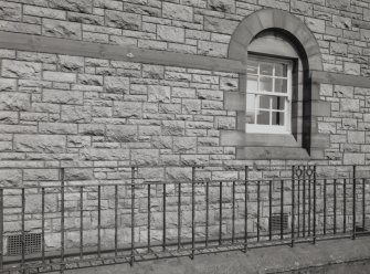 Campbeltown, Hall Street, Campbeltown Library and Museum.
Detail of railings.