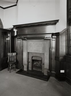 Campbeltown, Hall Street, Campbeltown Library and Museum, interior.
General view of fireplace in Ladies Room.