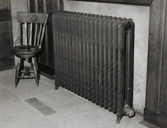 Campbeltown, Hall Street, Campbeltown Library and Museum, interior.
General view of decorated radiator in Ladies Room.