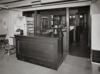 Campbeltown, Hall Street, Campbeltown Library and Museum, interior.
General view of counter in Library.
