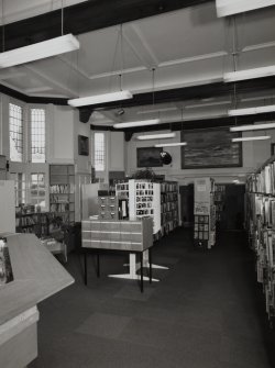 Campbeltown, Hall Street, Campbeltown Library and Museum, interior.
View of Reading Room from North-East.