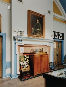 Campbeltown, Hall Street, Campbeltown Library and Museum, interior.
General view of fireplace in Museum.