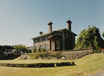View from South East showing the main house and terraces