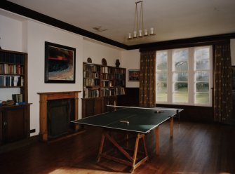 View of library from West with the Mitchison's table tennis table
