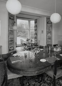 View of Dining Room from South West looking into the bay window.