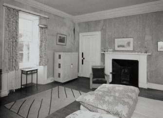 First floor view of  dressing room from West